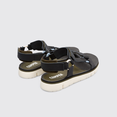 Back view of Oruga Multicolor Sandals for Men