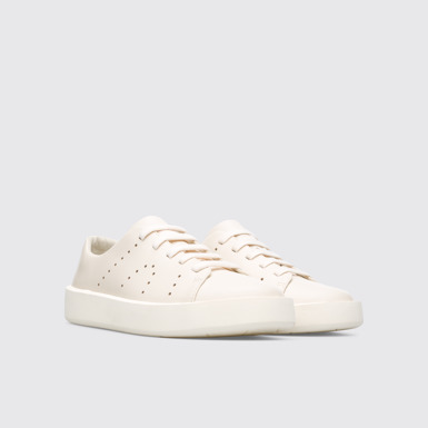 Front view of Courb Cream men’s sneaker