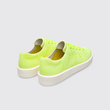Back view of Courb Neon yellow men’s sneaker
