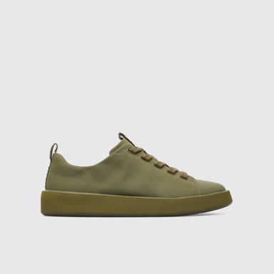 Side view of Courb Green Sneakers for Men