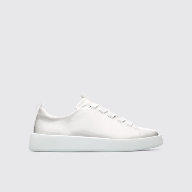 Side view of Courb White Sneakers for Men