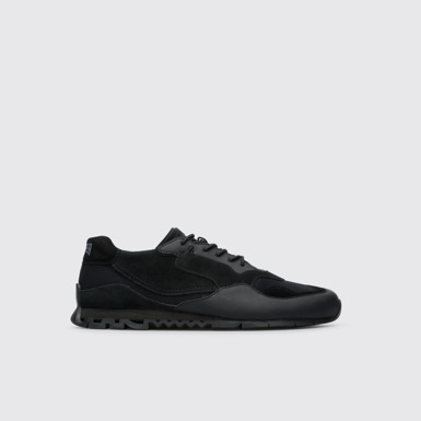 Side view of Nothing Black men’s sneaker