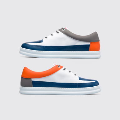 Side view of Twins Multicolor Sneakers for Men