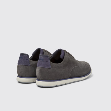 Back view of Smith Multicolor Nubuck and Textile Shoes for Men.