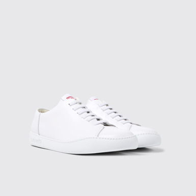 Front view of Peu Touring White Sneakers for Men
