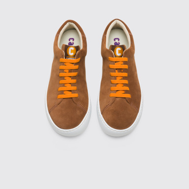 Overhead view of Peu Touring Brown Sneakers for Men