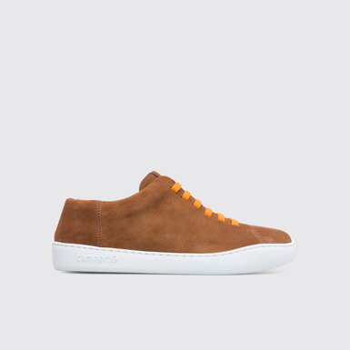 Side view of Peu Touring Brown Sneakers for Men