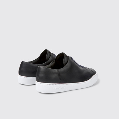 Back view of Peu Touring Black Sneakers for Men