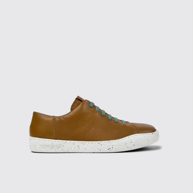 Peu Touring Baskets en cuir marron pour homme