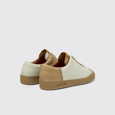Back view of Twins Multicolored Leather Sneaker for Men