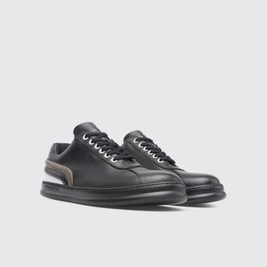 Front view of Twins Black Sneakers for Men