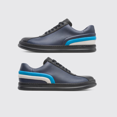 Side view of Twins Multicolor Sneakers for Men