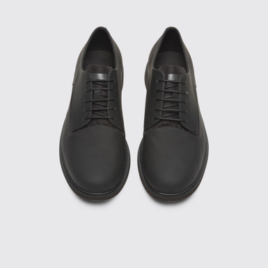 Overhead view of Neuman Black Formal Shoes for Men