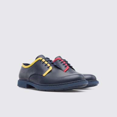 Front view of Twins Blue Formal Shoes for Men