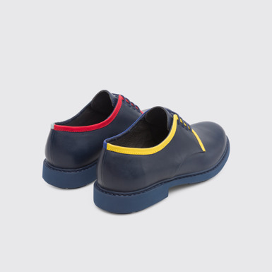 Back view of Twins Blue Formal Shoes for Men