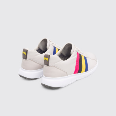 Back view of Twins Beige Sneakers for Men