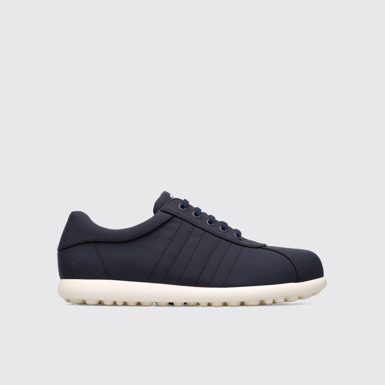 Side view of Ecoalf Blue Sneakers for Men