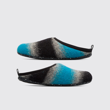 Side view of Twins Multicolor Slippers for Men