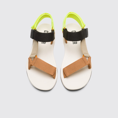 Overhead view of Match Men’s multi-colored sandal