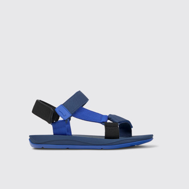Match Sandalias de tejido azules para hombre.