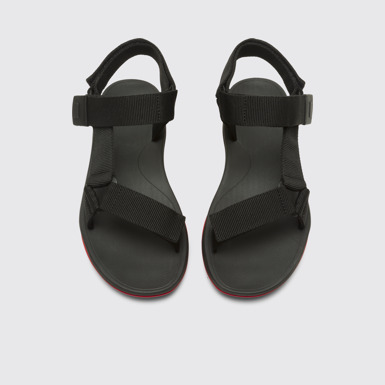 Overhead view of Camper x SailGP Black sandal for men