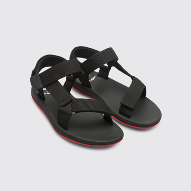 Front view of Camper x SailGP Black sandal for men
