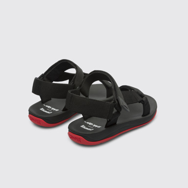 Back view of Camper x SailGP Black sandal for men