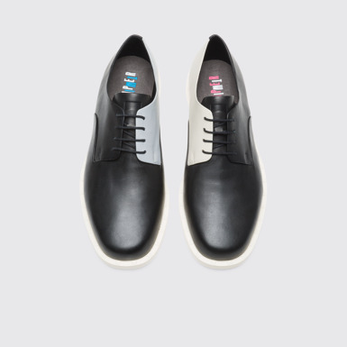 Overhead view of Twins Black blucher for men