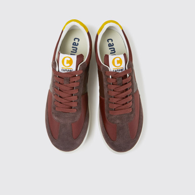 Overhead view of Pelotas XLite Burgundy sneakers for men