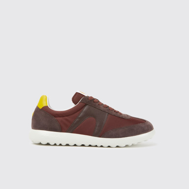 Side view of Pelotas XLite Burgundy sneakers for men