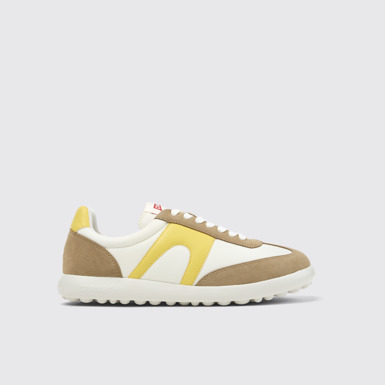 Side view of Pelotas Xlite Multicolor Textile and Nubuck Sneakers for Men.