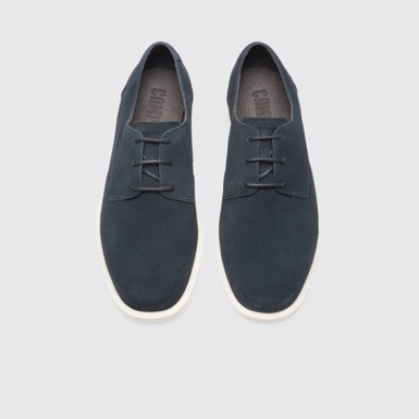 Overhead view of Judd Dark gray lace-up shoe for men