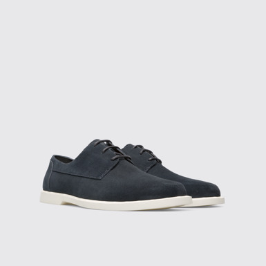 Front view of Judd Dark gray lace-up shoe for men