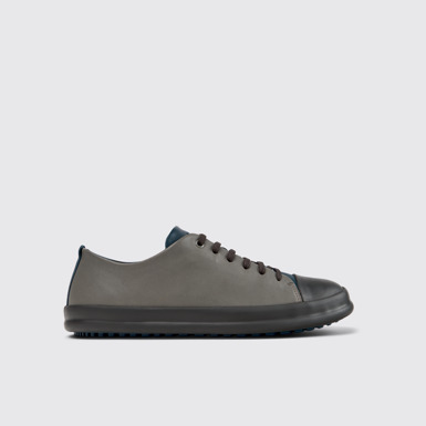 Side view of Twins Multicolor Leather Shoes for Men.