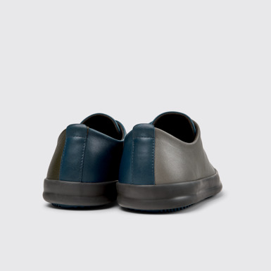 Back view of Twins Multicolor Leather Shoes for Men.