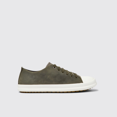 Side view of Twins Multicolor Nubuck and Leather Shoes for Men.