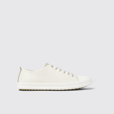 Side view of Twins Multicolored leather shoes for men