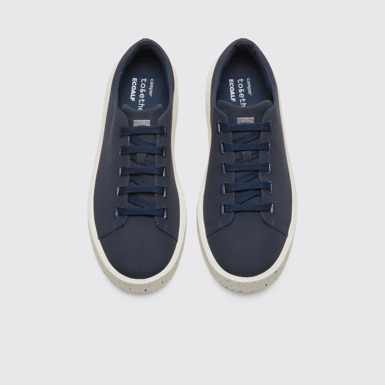 Overhead view of Ecoalf Navy men’s sneaker