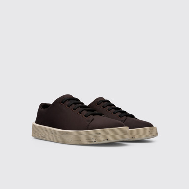 Front view of Courb Black sneaker for men