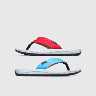 Side view of Twins Men’s multi-colored sandal