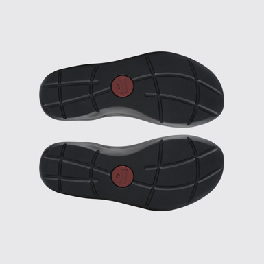 The sole of Twins Men’s multi-colored textile sandal