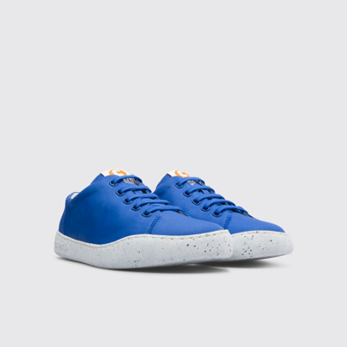 Front view of Peu Touring Blue sneaker for men