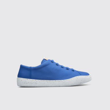Side view of Peu Touring Blue sneaker for men