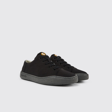 Front view of Peu Touring Black sneaker for men