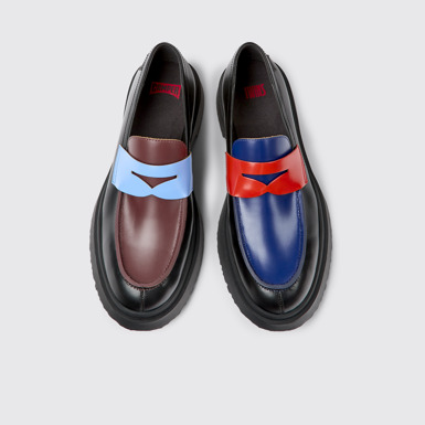 Twins Mocasines negros de piel para hombre
