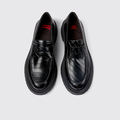 Twins Mocasines negros de piel para hombre