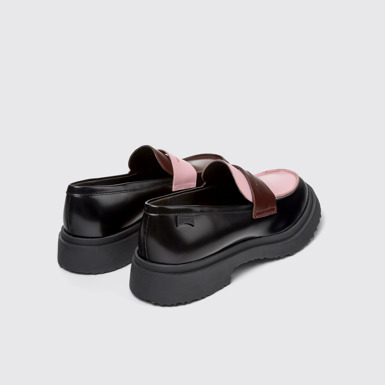 Back view of Twins Multicolor Leather Moccasins for Men.