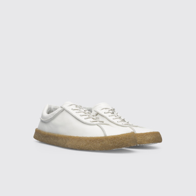 Front view of Bark White shoe for men