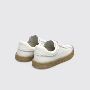 Back view of Bark White shoe for men