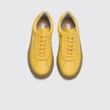 Overhead view of Bark Yellow shoe for men